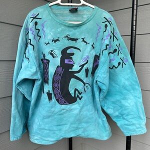 Vintage Dagoli Ancient Cave Art Sweater